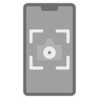 mobile phone icon with a camera icon inside