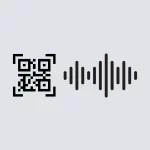the image of our digital QR code product, a QR code and a Wave